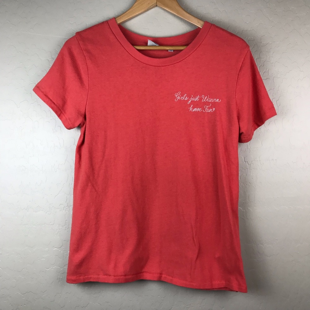 Junk Food T-shirt girls just wanna have fun XL